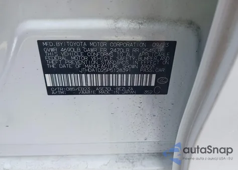 2023 Lexus Is from USA, damaged, VIN JTHDA1D25P5128391